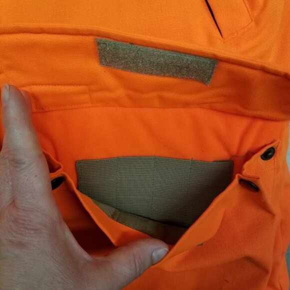 ✅Mount'n Prairie Hooded Hunting 3/1 Jacket W/Zip Out Liner Orange Mens M *STAIN - Picture 7 of 14